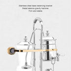 Siphon Coffee Maker, 3-5 Cups Detachable Siphon Coffee Brewer, 304 Stainless Steel Mesh and High Borosilicate Heat-Resistant Glass, Double Ridged Fulcrum with Tee Handle for Coffee, Tea - Image 6