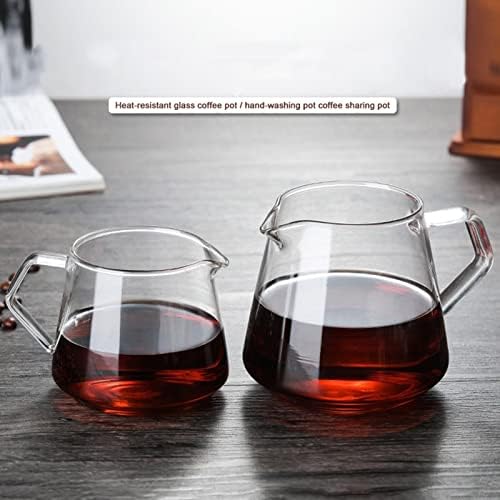 Narrow Spout Coffee Pot Glass Sharing Coffee Pot Coffee Pouring Decanter Home Brewing Cup Handmade Coffee Machine Ice Drip Kettle for Coffee Pour Over Coffee Kettle. - Image 3
