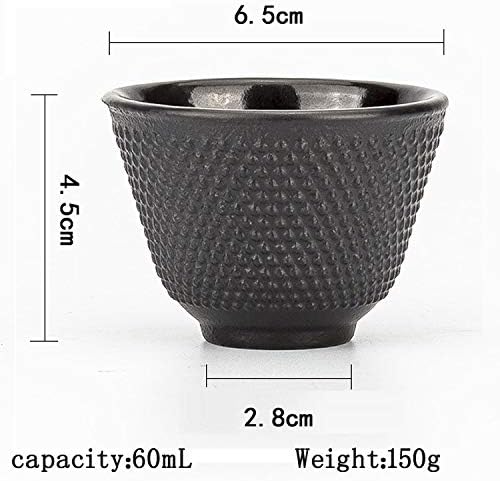 tetsubin workshop japanese cast iron kettle fitting Polka Dot Hobnail teacup and saucer - Image 4
