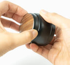 Spring Espresso Tamper 58mm (58.4mm OD), Twist-Top Adjustable Spring Tension, CNC Machined, Walnut Handle, Anodized Aluminum Body, 304 Stainless Steel Flat Base - Image 4