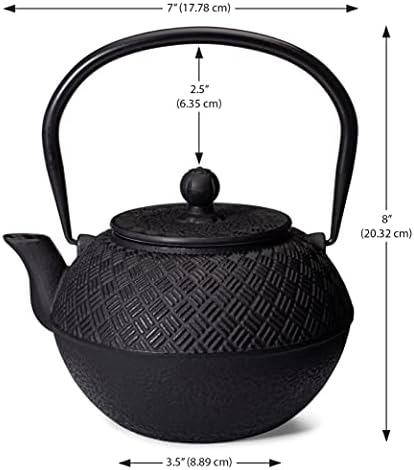 Old Dutch International Ocha teapot, 1.27 qts, Black - Image 3