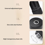 Ergonomic Hand Coffee Grinder with Ceramic Burrs Manual, Black B - Image 7