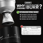 Burr Coffee Grinder - Portable Espresso Grinder for Travel, Camping - Image 6