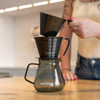 Ethoz Pour Over Set | Stainless Steel Pour Over & Borosilicate Glass Carafe - Image 2