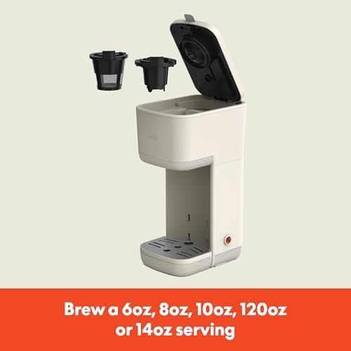 BELLA Single Serve Coffee Maker,K-Cup & Coffee Ground Compatible with Removable,Adjustable Drip Tray,Auto Shutoff & Reusable Dishwasher Safe Accessories,Brews 6oz to 14oz,1000 Watt,Oatmilk(Pack of 4) - Image 2