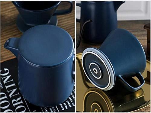 Coffee Maker Press Coffee Maker With Hand Coffee Pot Set Ceramic Coffee Filter Cup Drip Coffee Hand Pot-500Ml - Image 4