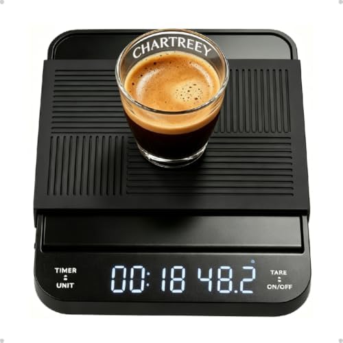 Coffee Scale with Timer, 3kg/0.1g High Precision Espresso Scale by WelcometoChartreey%C2%AE