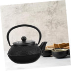 Vintage Cast Iron Teapot 0.3l Black Xmas, Retro Home Brewing - Image 2