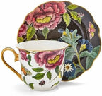 Spode Creatures of Curiosity Tea Cup and Saucer Fluted Black Snake (CRCSB8818-XG) - Image 3