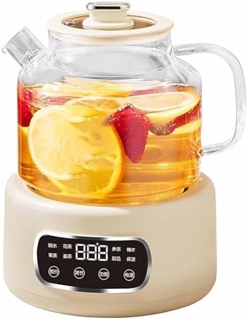 1.2L Glass Electric Kettle with Temperature Control, Anti-Dry-Boil Protection, Fast Boil Glass Health Pot for Home, Office, or Dorm Use by Unknown