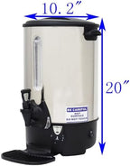 15.4L/16.3QT Hot Water Dispenser Commercial Electric Hot Water Bucket 1500W Fast Boiling with Temperature Control Electric Kettle for Office Restaurant Tea Shop & Event Venues 110V - Image 4
