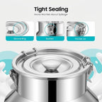 Stainless Steel Milk Can Milk Bucket, Wine Pail Bucket with Spigot - Image 4