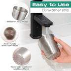 Mimorou 8 Pack Stainless Steel Insulated Cup 8.8 oz Metal Tumbler Double Wall Vacuum Water Glasses Camping Reusable Mugs BBQ Home Office Party Coffee(Silver) - Image 4