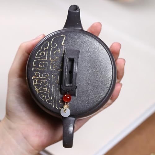 Tea Kettle Household Single-Brew Teapot Office Sky Blue Coin Han Tile Teapot Tea Set Ceramic Tea Infuser - Image 4