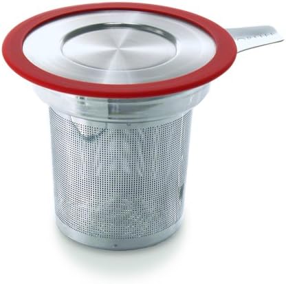 FORLIFE Brew-in-Mug Extra-Fine Tea Infuser with Lid, Red - Image 2