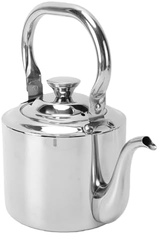 Stainless Steel Teapot with Infuser 304 Stove Top Tea Kettle for All Stovetops, 1.5L Whistling Gooseneck Spout Easy Pour & Wide Opening (1.5L) - Image 2