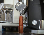 58mm Espresso Kit for Dual Boiler, Oracle, Jet – Rosewood Bottomless Portafilter, Spring-Loaded Tamper, Adjustable Coffee Leveler, Wooden Tamping Station Organizer & Knock Box - Image 3