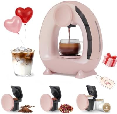 3 in 1 Single Serve Coffee Maker for K-Cup, Grounds & Tea by HAILASRE