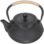 Ml Black Cast Iron Tetsubin Teapot with Infuser, Stovetop Ready by OUNONA
