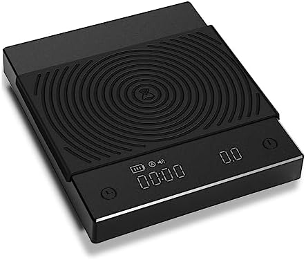 Black Basic+ Electronic Coffee Scale Built-in Auto Timer Digital Espresso Smart Kitchen 2kg by Unknown
