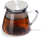 Four Life 841 Teapot Glass, Heat Resistant, 18.9 fl oz (532 ml), For 3 Cups, Lid with Tea Strainer, One Hand, Microwave and Dishwasher Safe, Not Direct Fire, Fuji Glass Teapot - Image 3