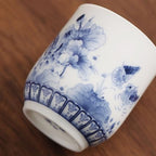 Enamel Ceramic Tea Set, Large-capacity Portable Teapot, Blue and White Porcelain Thin-walled Teacups with Tray, Perfect for Father's Day, Mother's Day, Birthdays, and Christmas - Image 5