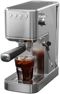 Espresso Machine with Rapid Cold Brew, Hot & Iced Coffee Machine, Espresso Maker with Milk Frother Steam Wand, One Touch Control with 41oz Water Tank for Latte, Cappuccino, Gift by JZCAFE