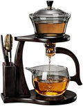 Lazy Gong Fu Tea Set Semi Automatic Magnetic Glass Teapot by CAISANG
