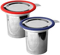Tea Infuser (2 Pack) - Tea Strainers Tea Infusers for Loose Tea, Extra Fine Mesh Stainless Steel Tea Steeper Tea Diffuser with Large Capacity Tea Basket and Lid, Fits Teapots, Mugs, Cups by Fescha
