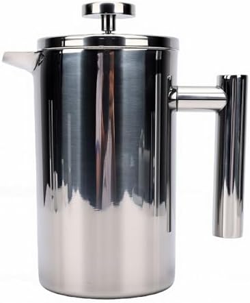 Zunate Double Wall 304 Stainless Steel French Press Coffee Pot – 600ML Insulated Tea Infuser, Easy Brew Coffee Maker with Double Layer Insulation - Image 4