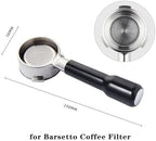 58mm 3 Ear Stainless Steel Bottomless Portafilter，Compatible For Breville，Mini/Max/VCF-126X Coffee Filter Accessory(58mm-C2) - Image 2