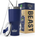 Beast 40 oz Tumbler Stainless Steel Vacuum Insulated Coffee Ice Cup Double Wall Travel Flask (Royal Blue) by GreensSteel