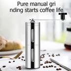 Coffee Accessories Stainless Steel Coffee Grinder, Mini Hand Manual Handmade Coffee Bean Burr Grinders Mill Kitchen Tool Ceramic Core Grinder Household Office (Color : Pink) - Image 2