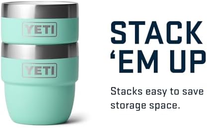 YETI Rambler 4 oz Stackable Cup, Stainless Steel, Vacuum Insulated Espresso/Coffee Cup, 2 Pack - Image 5
