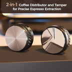 MEION 51mm Coffee Distributor & Tamper, Double-Sided Espresso Distributor for Delonghi CASABREWS and Atatix 51mm Espresso Machines Baskets, Adjustable Depth with Non-Slip Grip & Stainless Steel Base - Image 3