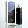 Ukiyo Steel Premium Stainless Steel and Glass Tea & Fruit Infuser Bottle - Travel Tumbler with Stainless Steel Filter by UkiyoSense