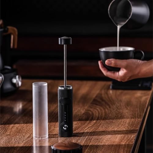 Rechargeable Handheld Electric Milk Frother for Coffee, A - Image 4