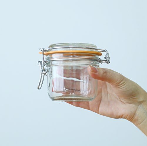 ADERIA H7562 Le Parfait Sealed Storage Containers, 6.8 fl oz (200 ml), Set of 6, Made in France, Glass Canisters, Airtight Containers, Condiments, Bottles, Airtight Coffee Beans - Image 4