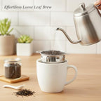Stainless Steel Tea Infuser for Loose Leaf - Fine Mesh Strainer Fits Mugs & Cups (1.5-1.77 Inch Diameter) - Image 3