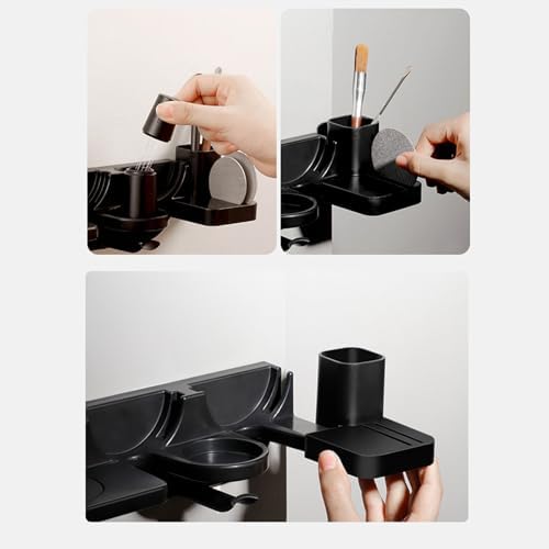 Espresso Tamper Holder Station Wall Mounted Coffee Station Organizers Coffee Distributor Tamper Portafilter 51/54 / 58mm No Drill Storage Shelf - Image 5