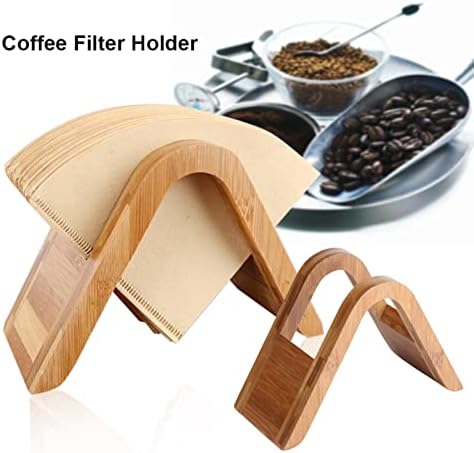 Filtering Paper Storage Rack Stand, Coffee Filter Holder, Coffee Paper Storage Rack, Wood Coffee Filters Dispenser Holder for Various Situation - Image 2