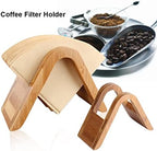 Filtering Paper Storage Rack Stand, Coffee Filter Holder, Coffee Paper Storage Rack, Wood Coffee Filters Dispenser Holder for Various Situation - Image 2