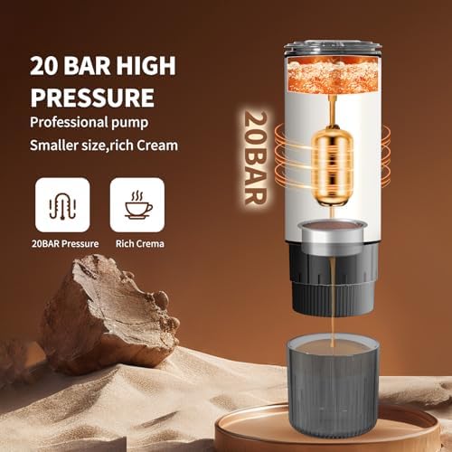 Portable Espresso Machine, 20Bar - Image 3