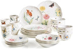 Lenox Butterfly Meadow Porcelain 28-Piece Dinnerware Set for 4 by Lenox