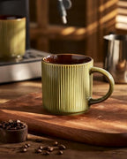 famiware Coffee Mug Set of 6, Star 12 oz Ceramic Mugs Cups Set with Handle - Image 4