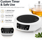 800W Mini Electric Stove Portable Ceramic Hot Plate for Tea Making - Image 3