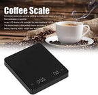 hoopoocolor Electronic Coffee Scale, Rechargeable Coffee Scale with Timer, LCD Backlight Display Digital Coffee Scale. Switchable G Oz Ml 3Kg for Cafe and Home - Image 2
