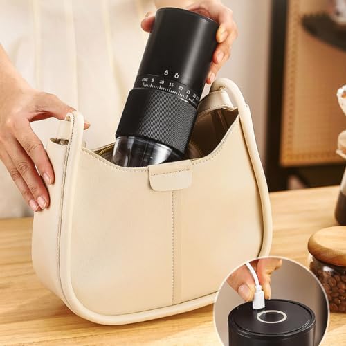 Ergonomic Hand Coffee Grinder with Ceramic Burrs Manual, Black B - Image 4