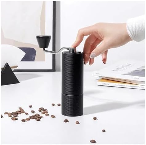 Manual Coffee Grinder Burr Inside Portable Hand Grinder With Double Bearing Positioning(White) - Image 5