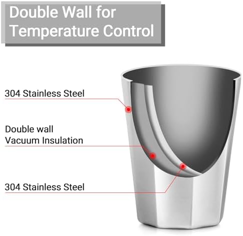 Beasea Stainless Steel Cups 10 oz, 4 Pack Small Bulk Stackable Stainless Steel Tumbler Insulated Cups for Drinking Double Wall Metal Glasses Tin Cups for Home Restaurant Office Party Camping - Image 3